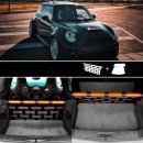 Clubsport Komplettset - Strebe mit Netz und Teppich für Mini R56 Cooper S JCW